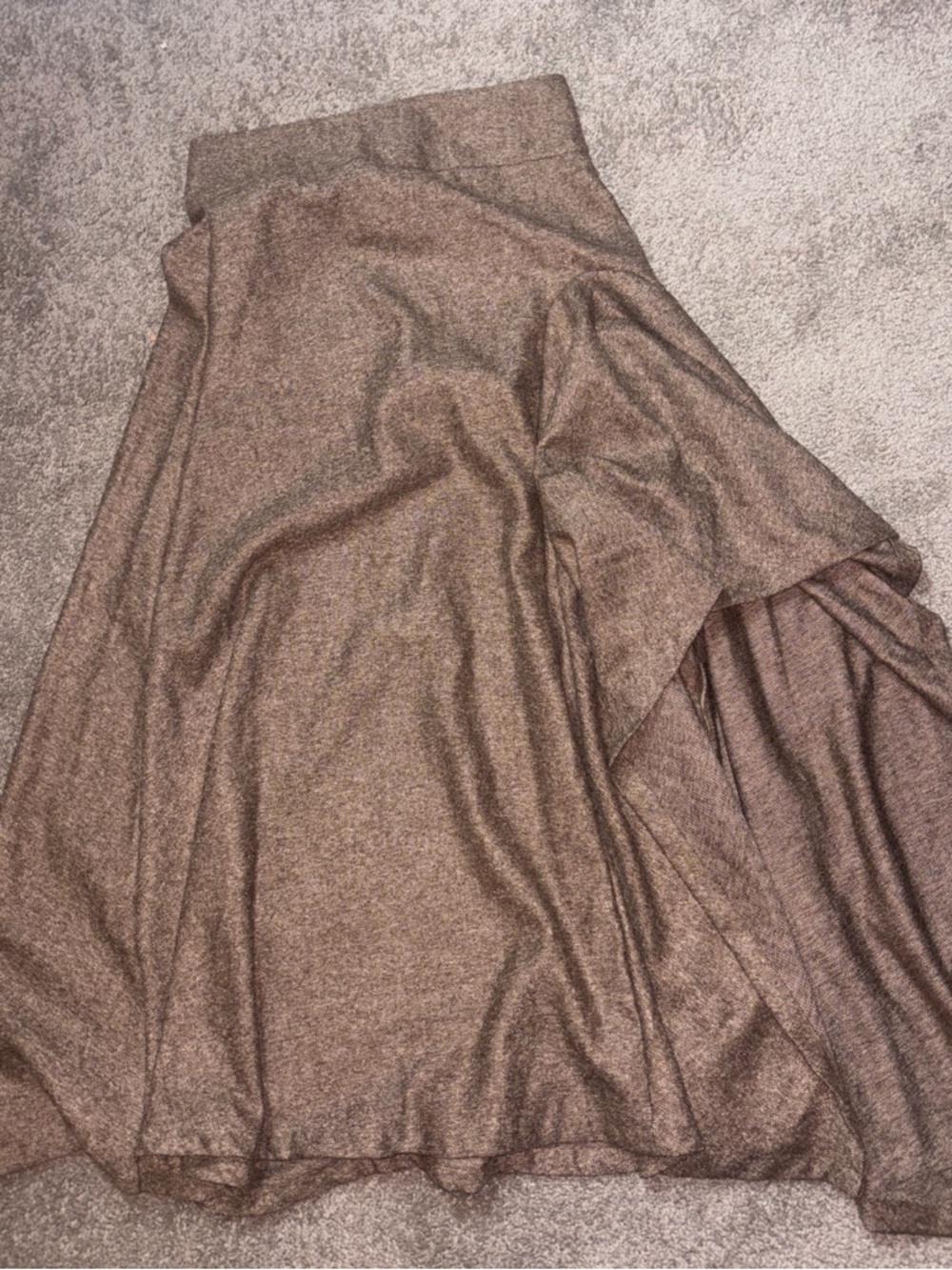 Joyfolie Brown Herringbone Skirt